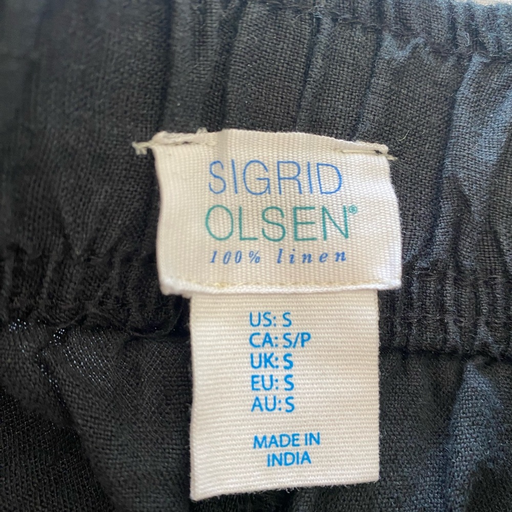 Sigrid Olsen Wide Leg Linen Pants